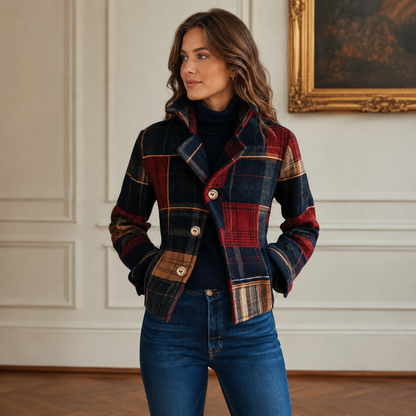 Women's Classic Plaid Jacket | Belluvyn