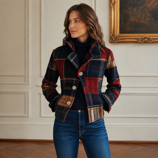 Women's Classic Plaid Jacket | Belluvyn
