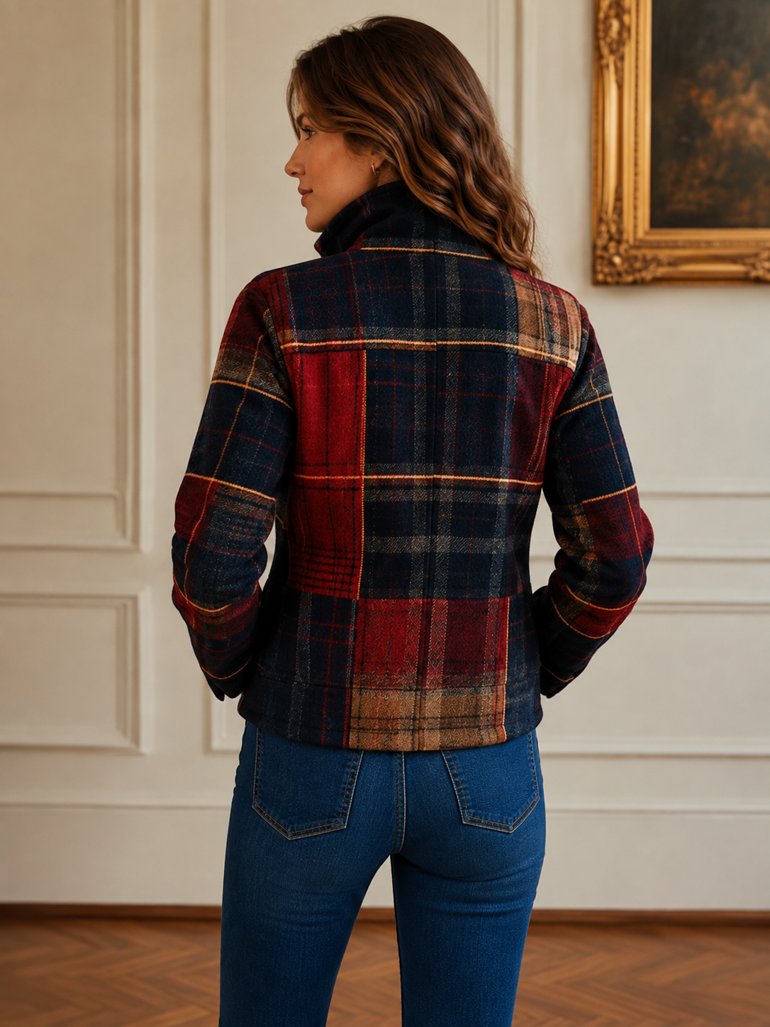 Women's Classic Plaid Jacket | Belluvyn