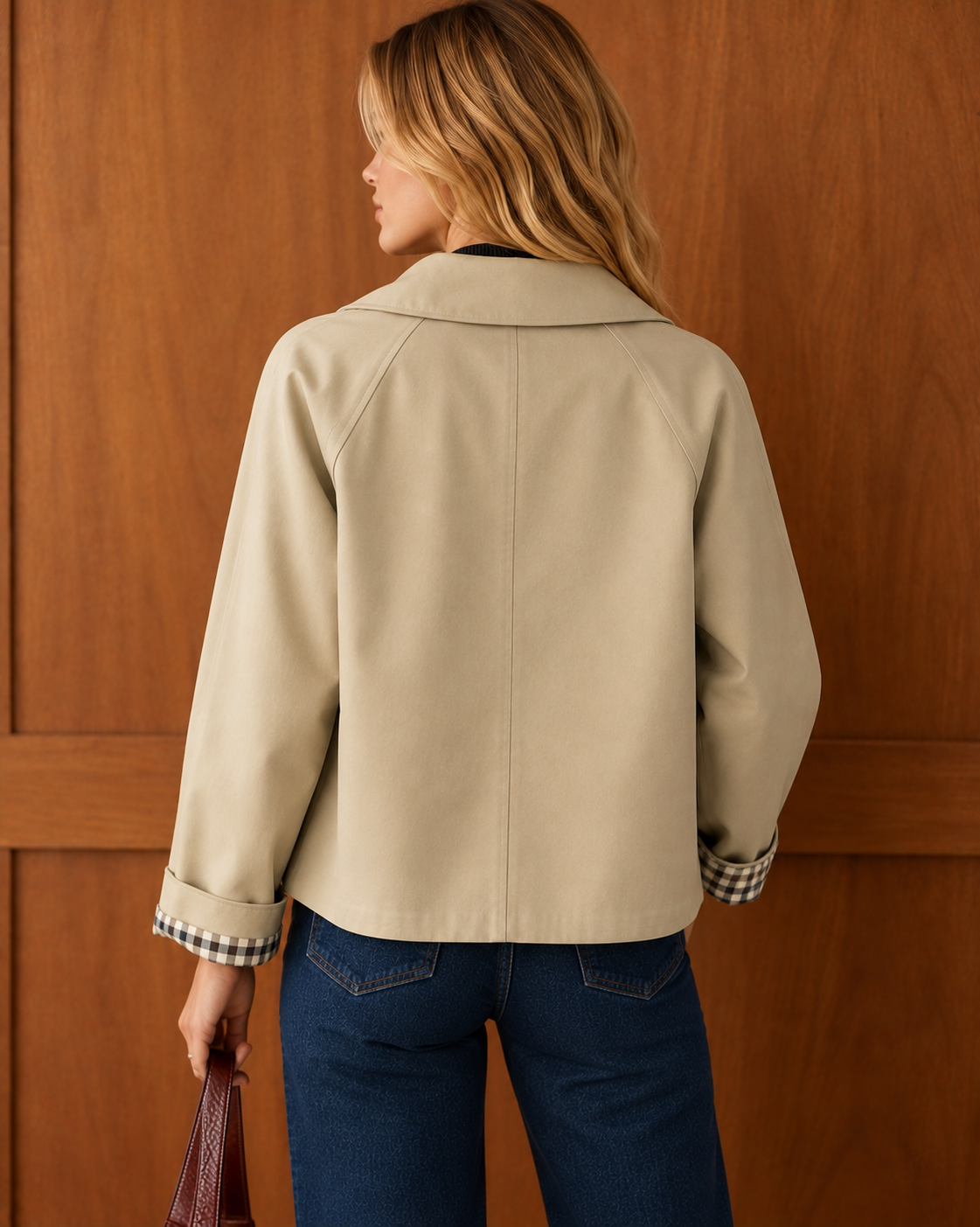 Women's Contrasting Pocket Casual Jacket | Belluvyn