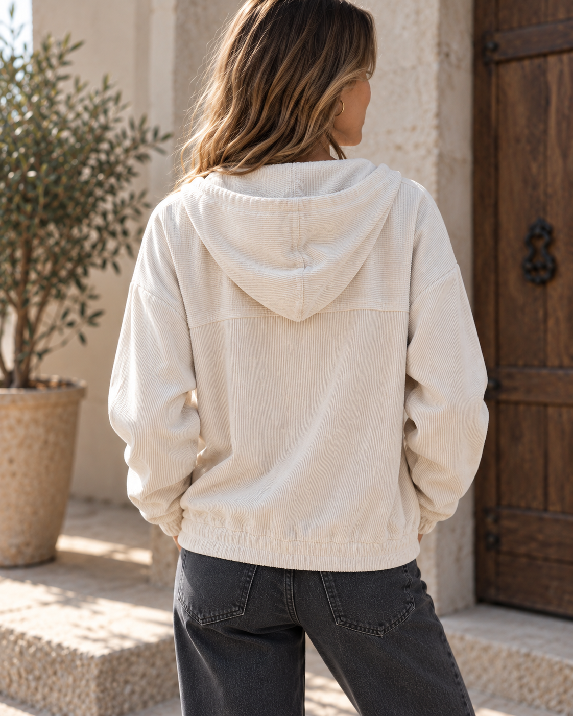 Women's Corduroy Knit Cardigan | Belluvyn