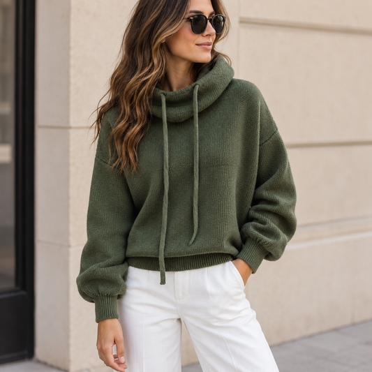 Women's Cozy Hooded Pullover | Belluvyn