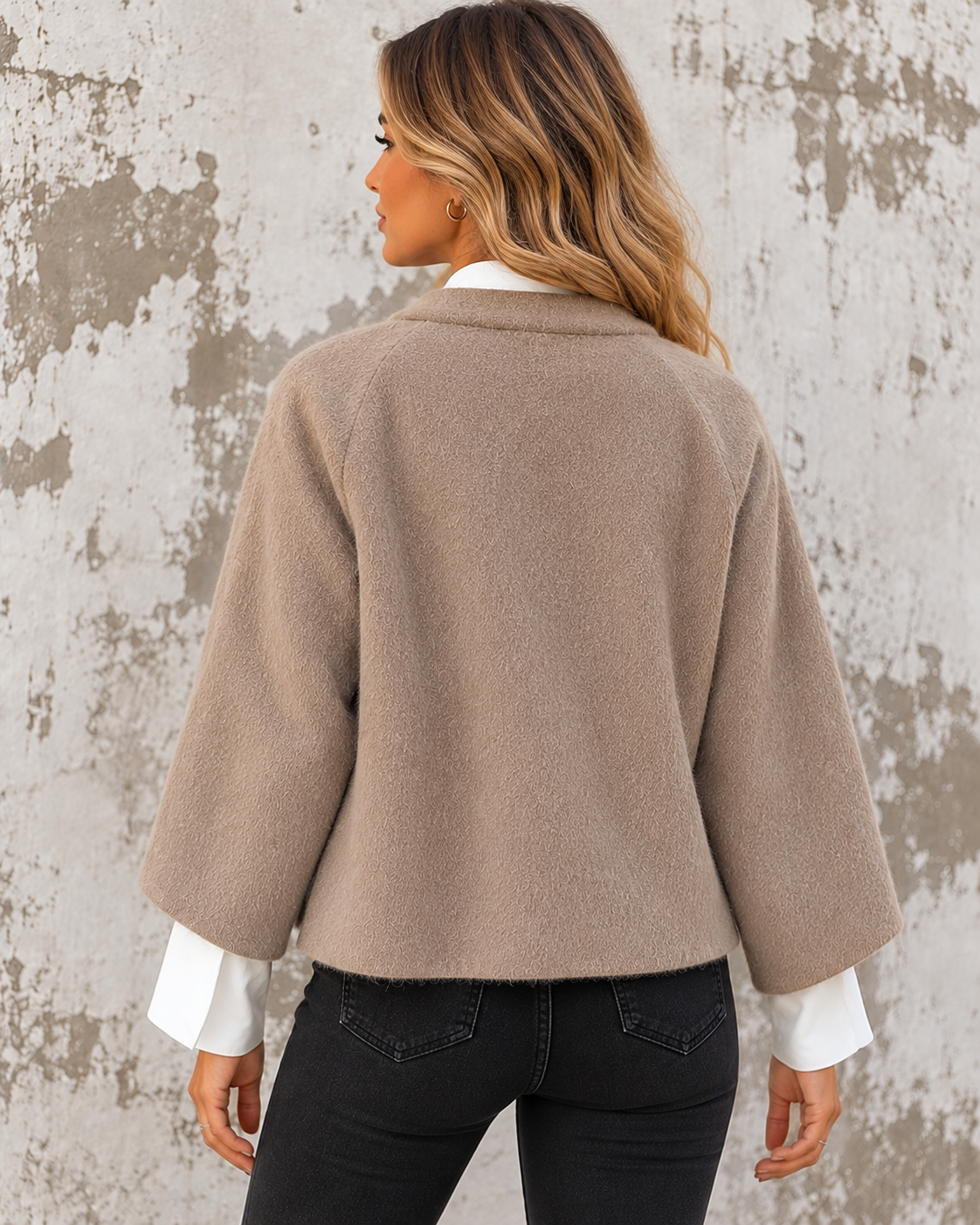 Women's Cropped Button Front Jacket | Belluvyn