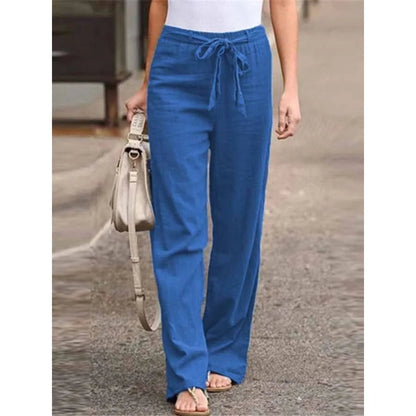 Women's Drawstring Wide Leg Pants | Belluvyn