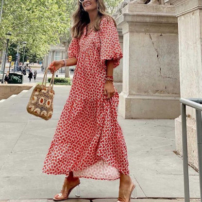 Women's Effortless Floral Spring Midi Dress | Belluvyn