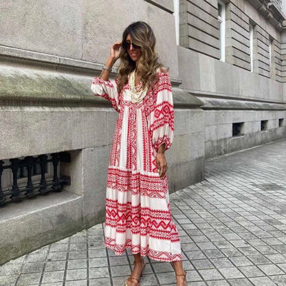 Women's Effortless Floral Spring Midi Dress | Belluvyn