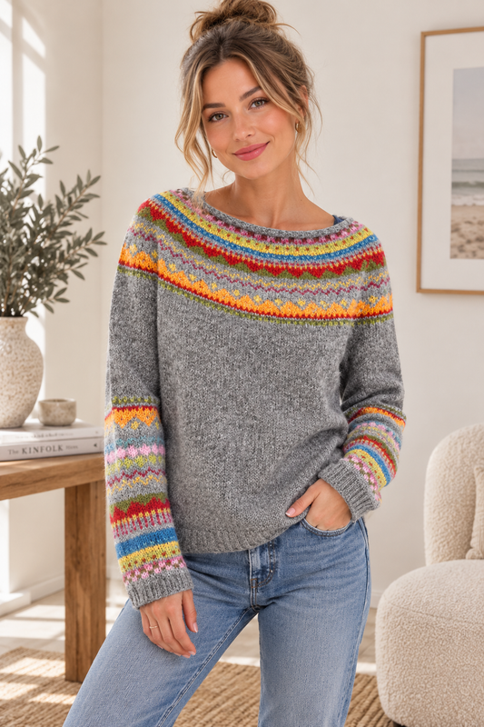 Women's Elegant Knit Sweater | Belluvyn