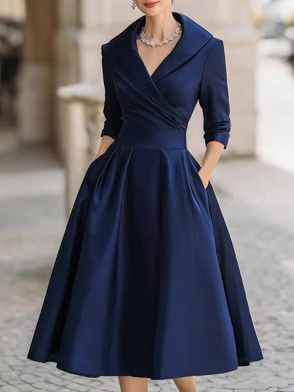 Women's Elegant Midi Dress | Belluvyn
