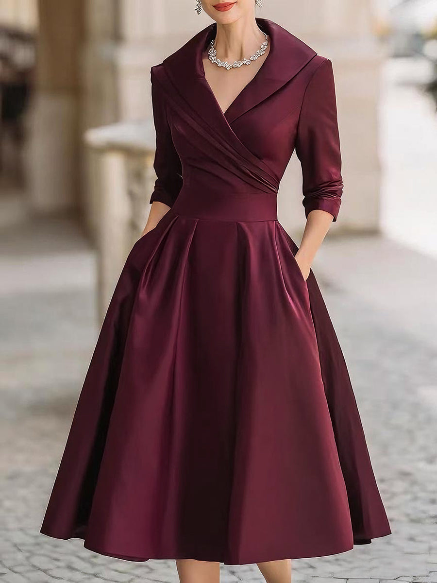 Women's Elegant Midi Dress | Belluvyn