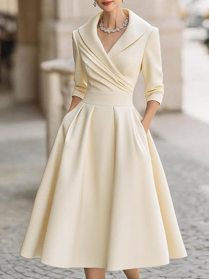 Women's Elegant Midi Dress | Belluvyn