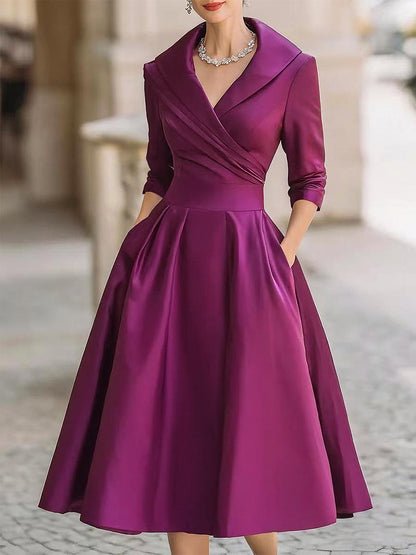 Women's Elegant Midi Dress | Belluvyn