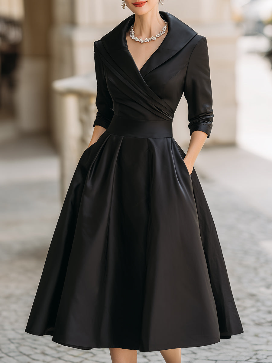 Women's Elegant Midi Dress | Belluvyn