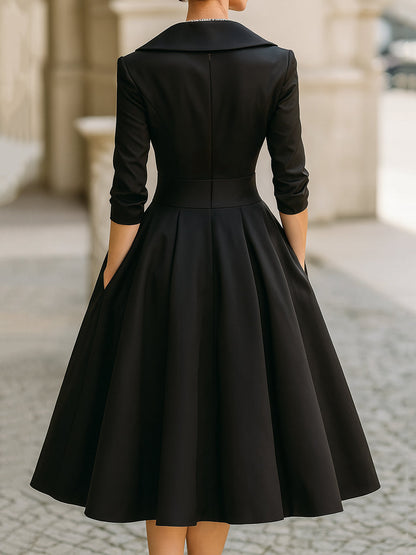 Women's Elegant Midi Dress | Belluvyn