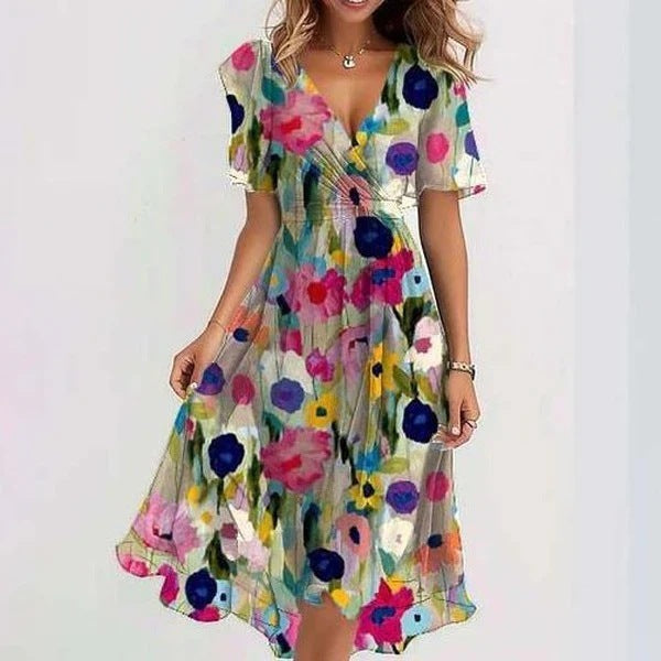 Women's Elegant Summer Midi Dress | Belluvyn