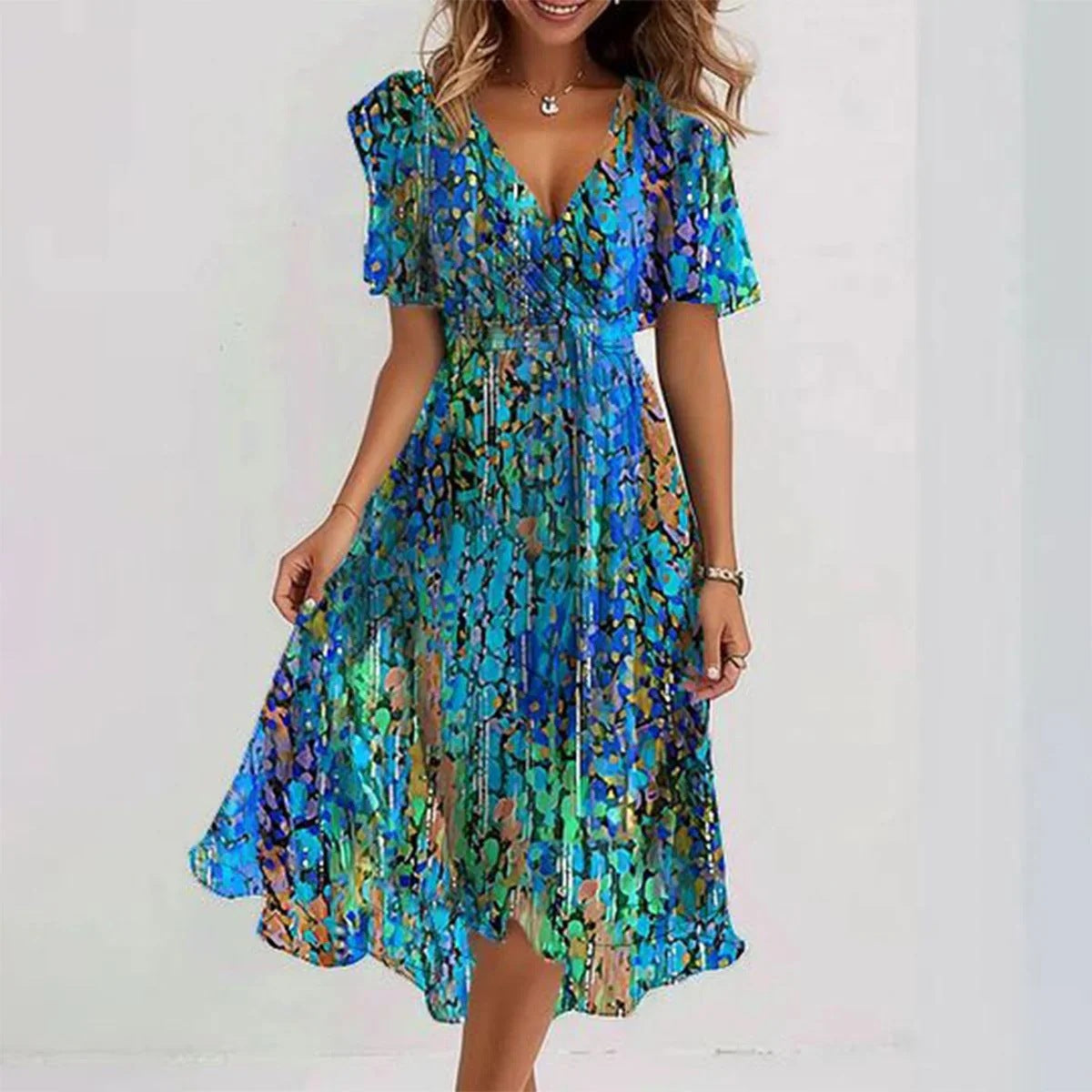 Women's Elegant Summer Midi Dress | Belluvyn