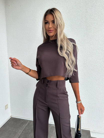 Women's Elegant Two-Piece Lounge Set | Belluvyn