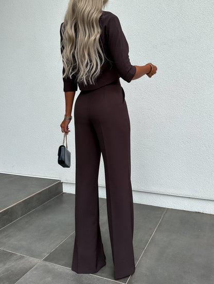 Women's Elegant Two-Piece Lounge Set | Belluvyn