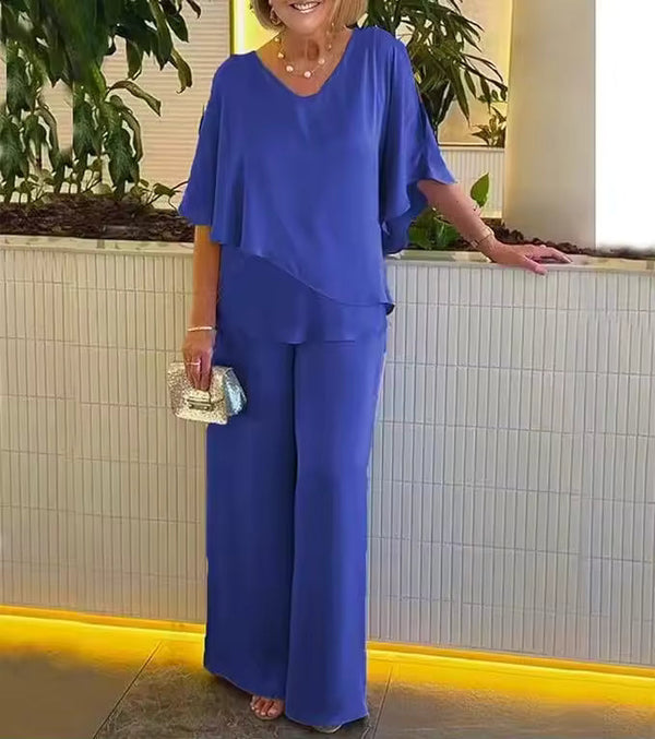 Women's Elegant Two-Piece Outfit Set | Belluvyn