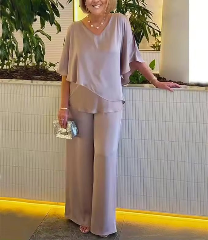 Women's Elegant Two-Piece Outfit Set | Belluvyn