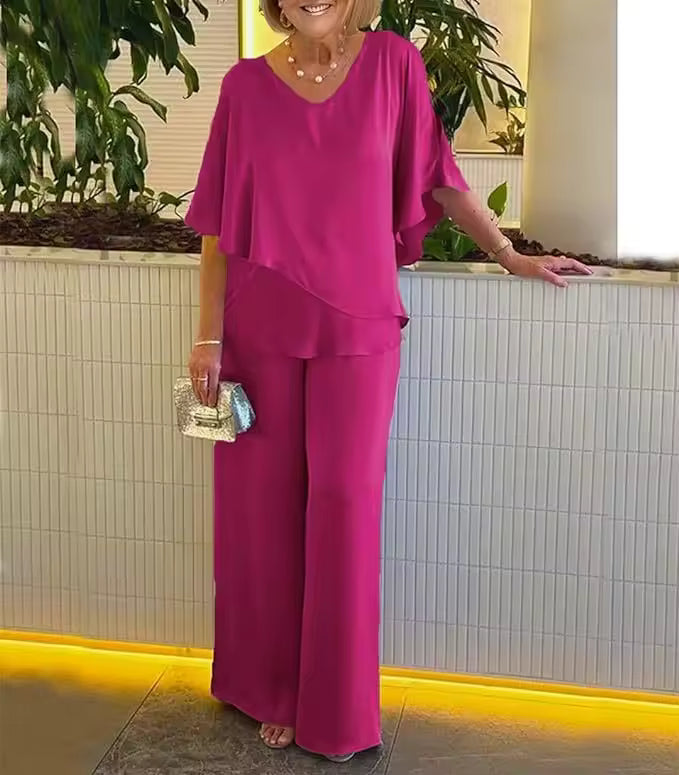 Women's Elegant Two-Piece Outfit Set | Belluvyn
