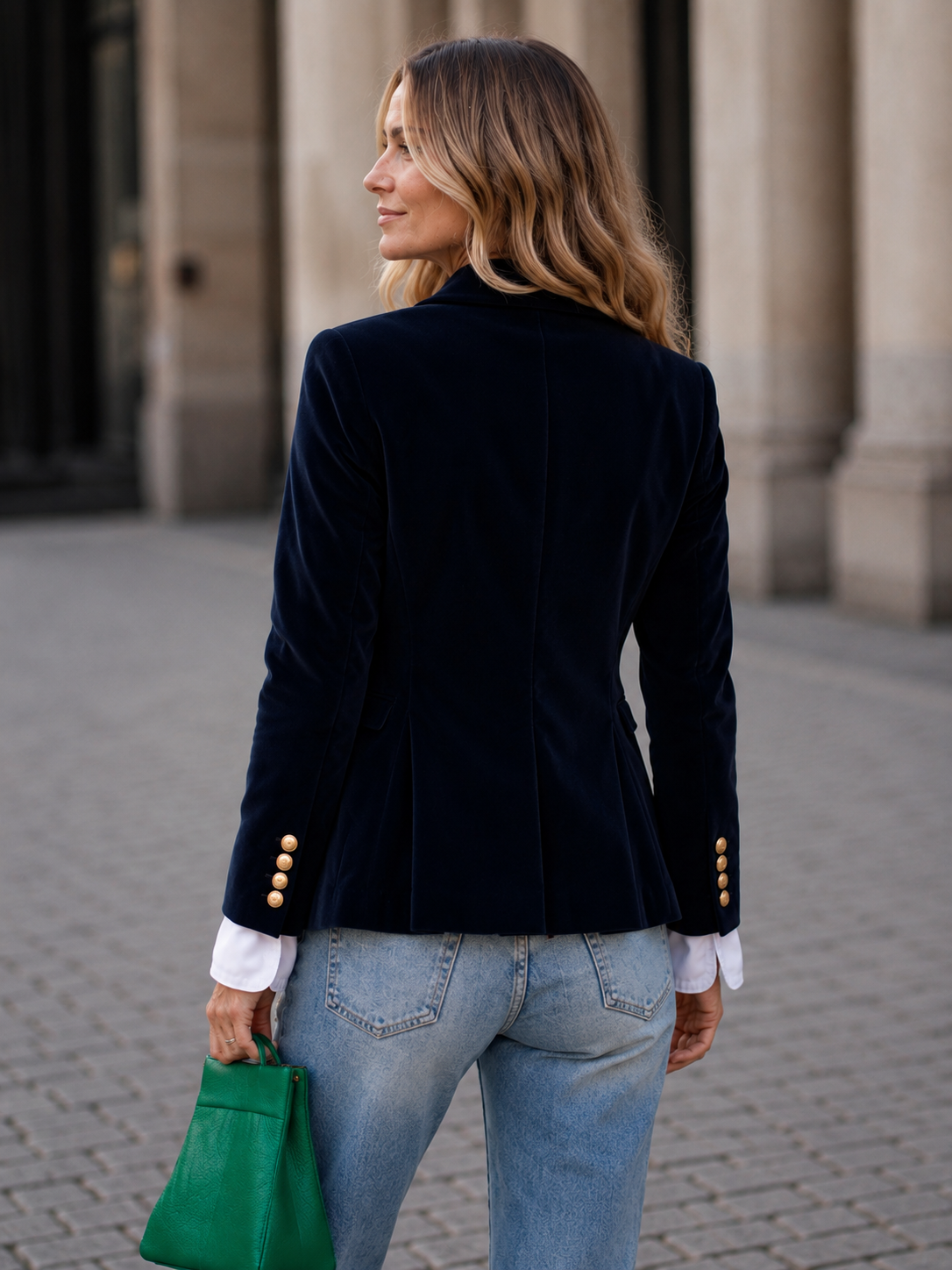 Women's Elegant Velvet Blazer | Belluvyn