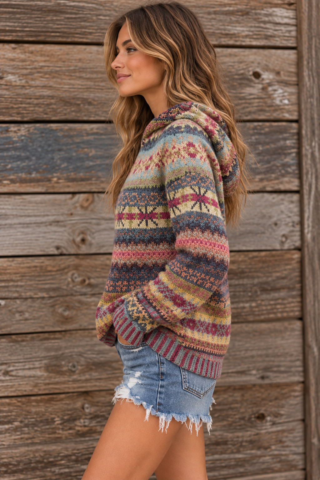 Women's Ethnic Retro Hoodie | Belluvyn