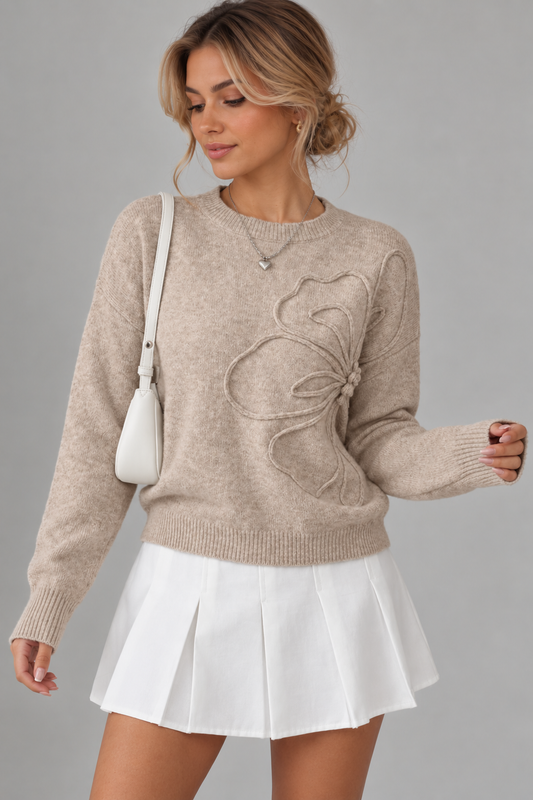 Women's Flora Line Knit Sweater | Belluvyn