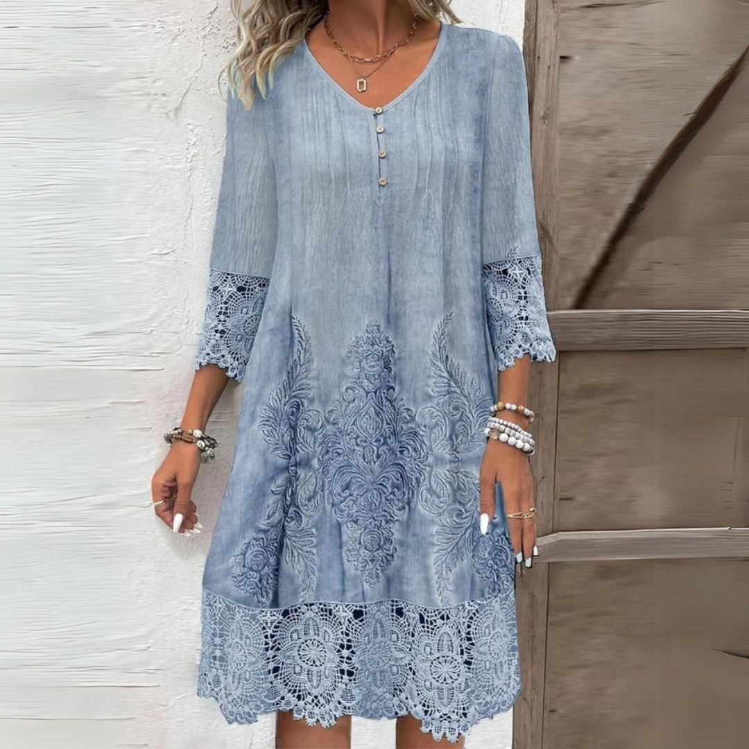 Women's Floral Midi Dress | Belluvyn