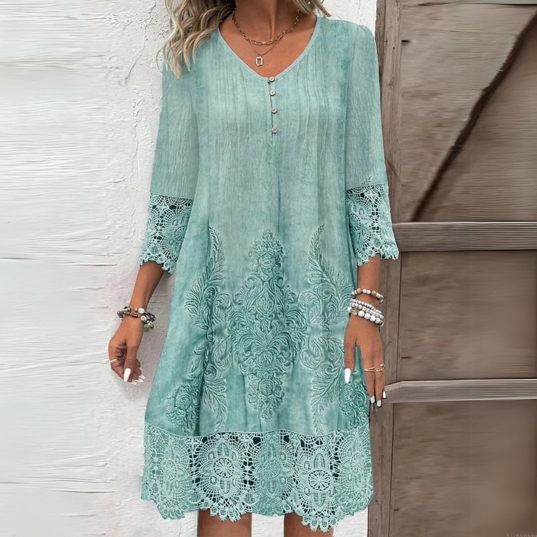 Women's Floral Midi Dress | Belluvyn