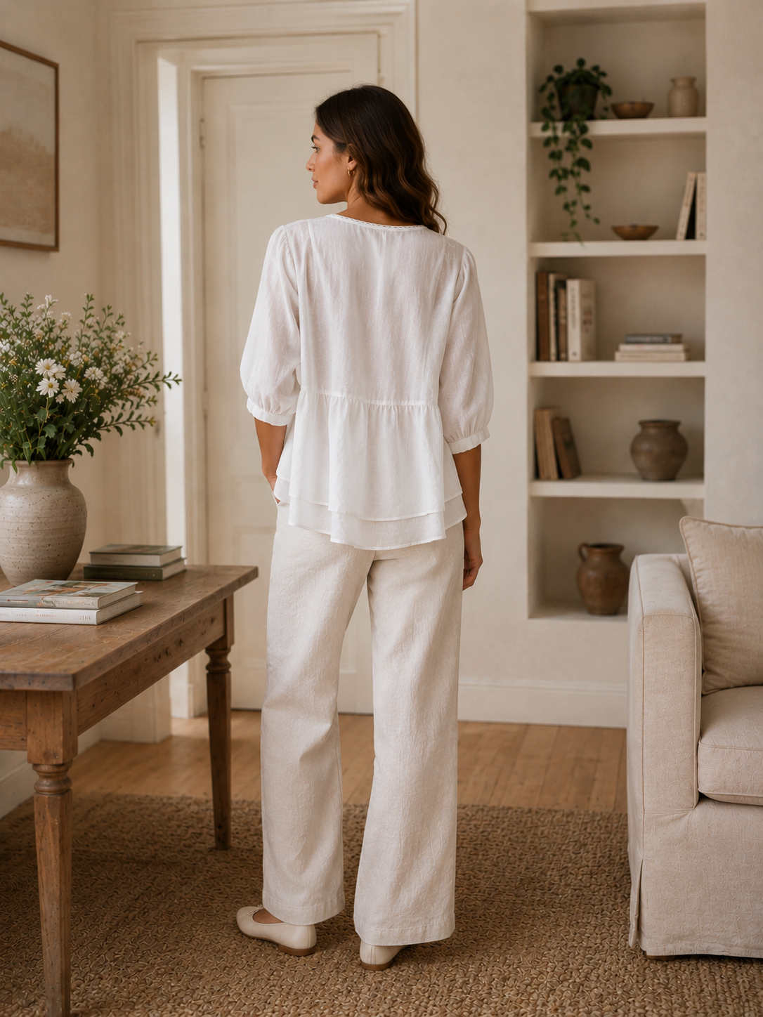 Women's Floral Relaxed Blouse | Belluvyn