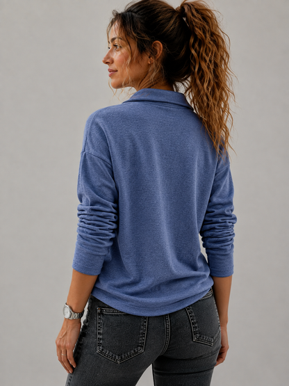 Women's Half-Zip Knit Sweater | Belluvyn