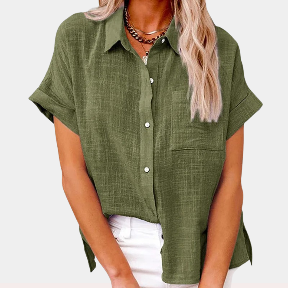 Women's Lightweight Shirt with Front Pocket | Belluvyn
