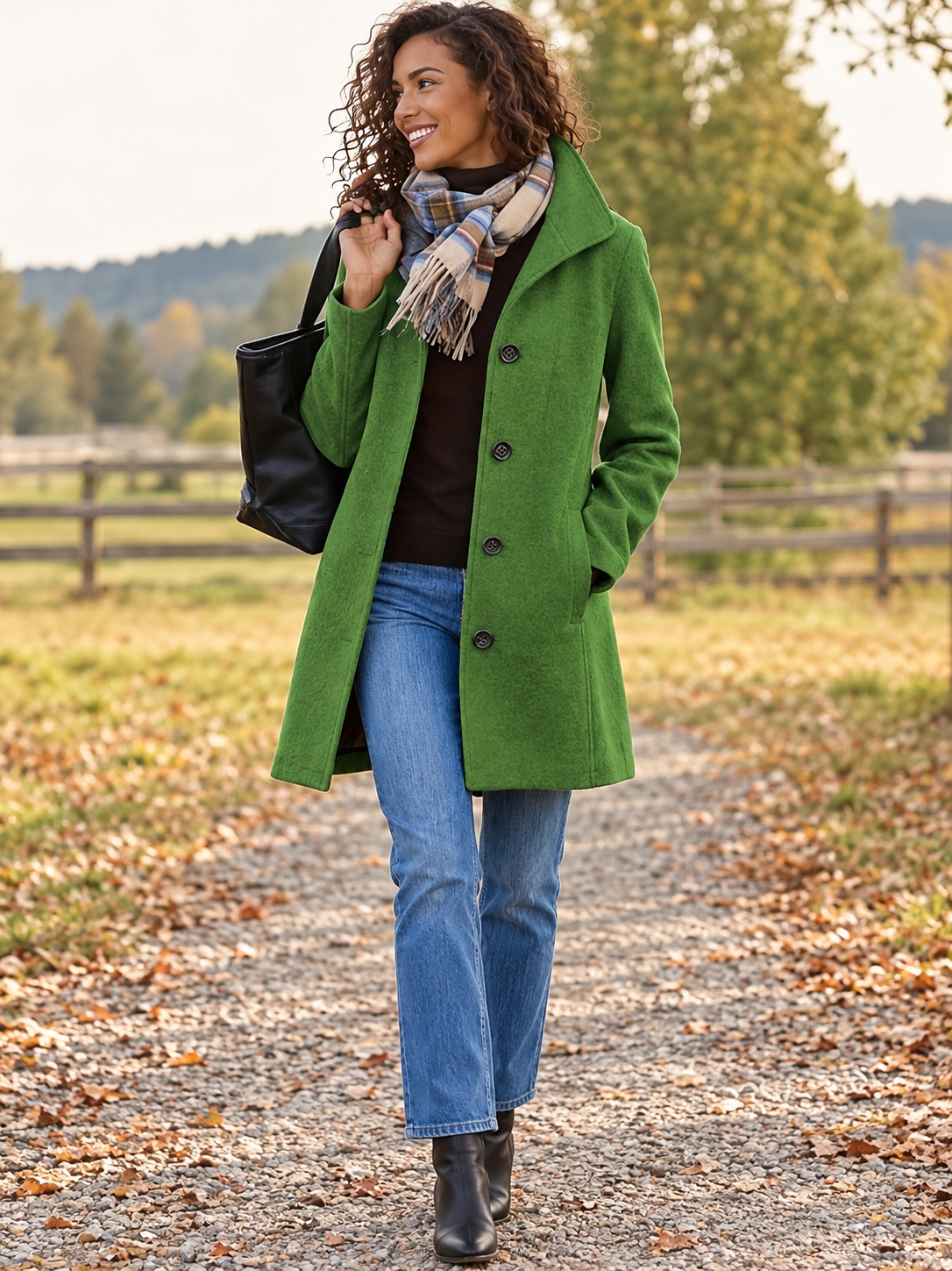 Women’s Long Double Breasted Coat | Belluvyn