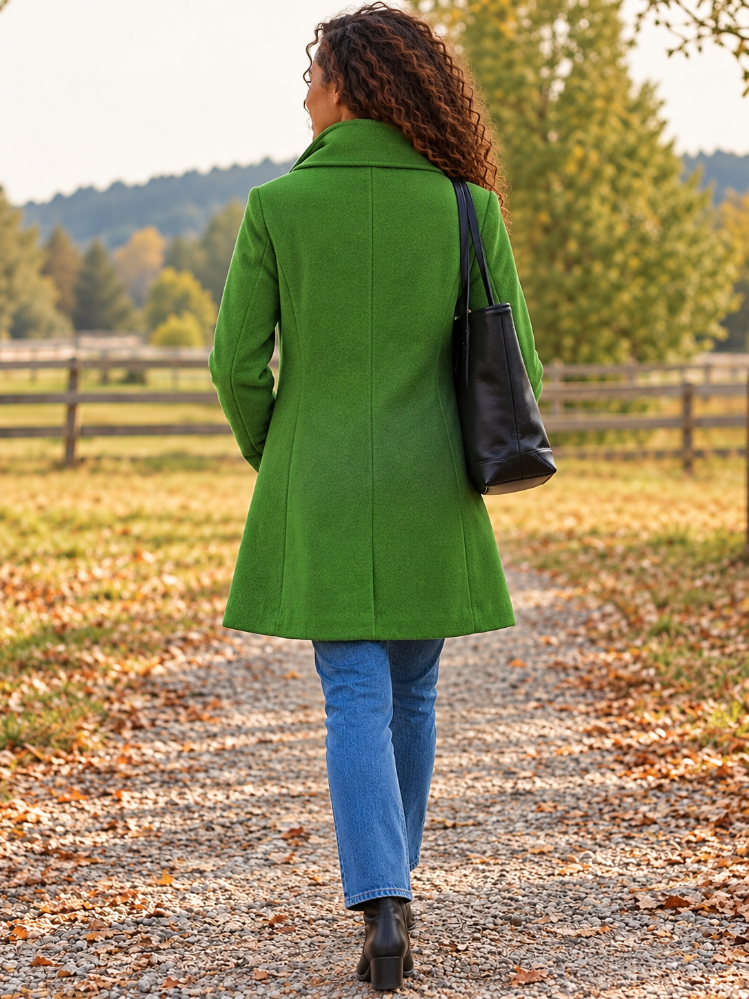 Women’s Long Double Breasted Coat | Belluvyn