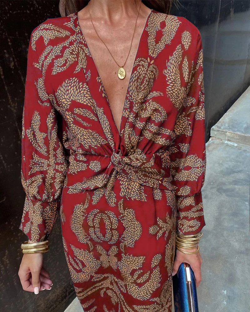 Women's Long Sleeve Maxi Dress | Belluvyn
