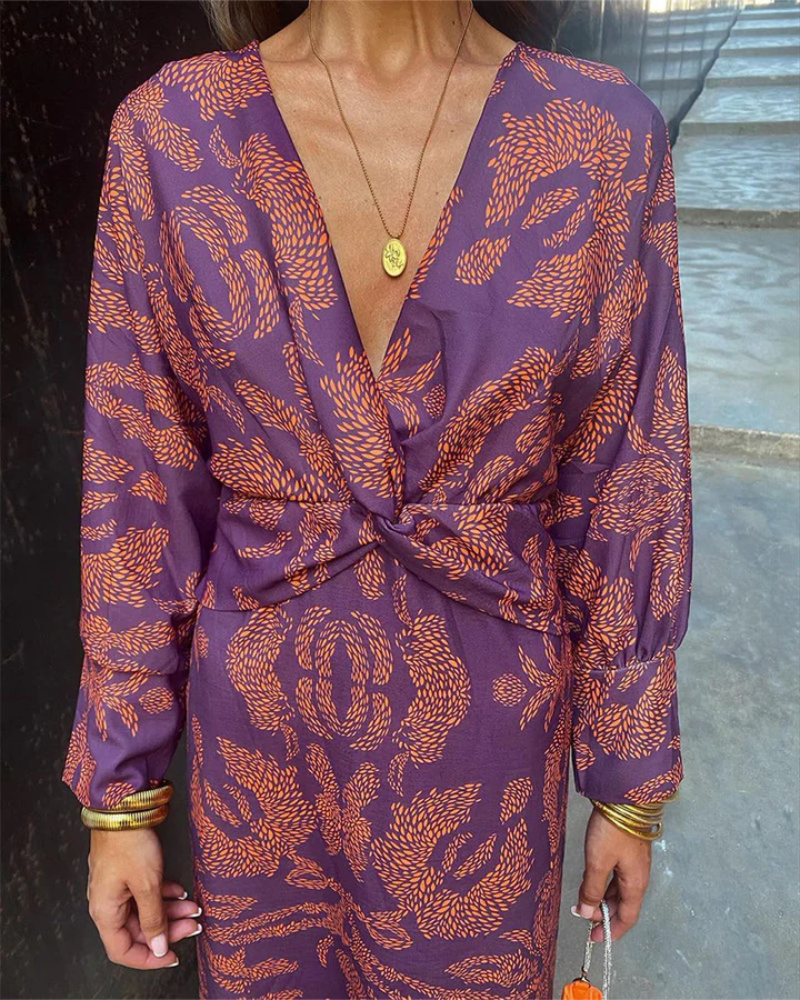 Women's Long Sleeve Maxi Dress | Belluvyn