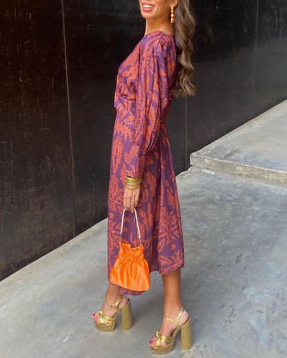 Women's Long Sleeve Maxi Dress | Belluvyn