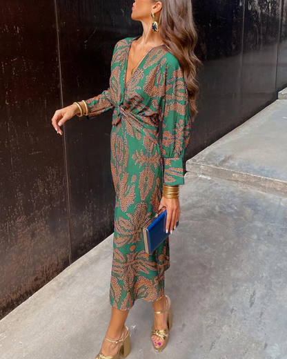 Women's Long Sleeve Maxi Dress | Belluvyn