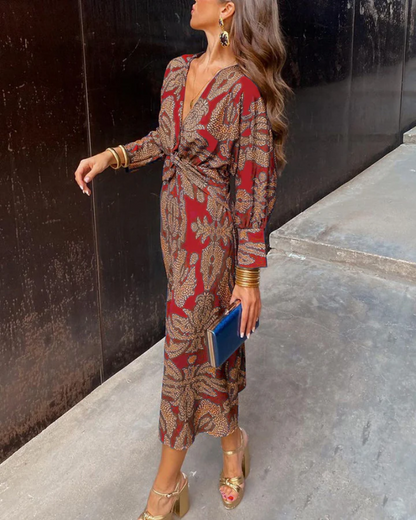 Women's Long Sleeve Maxi Dress | Belluvyn