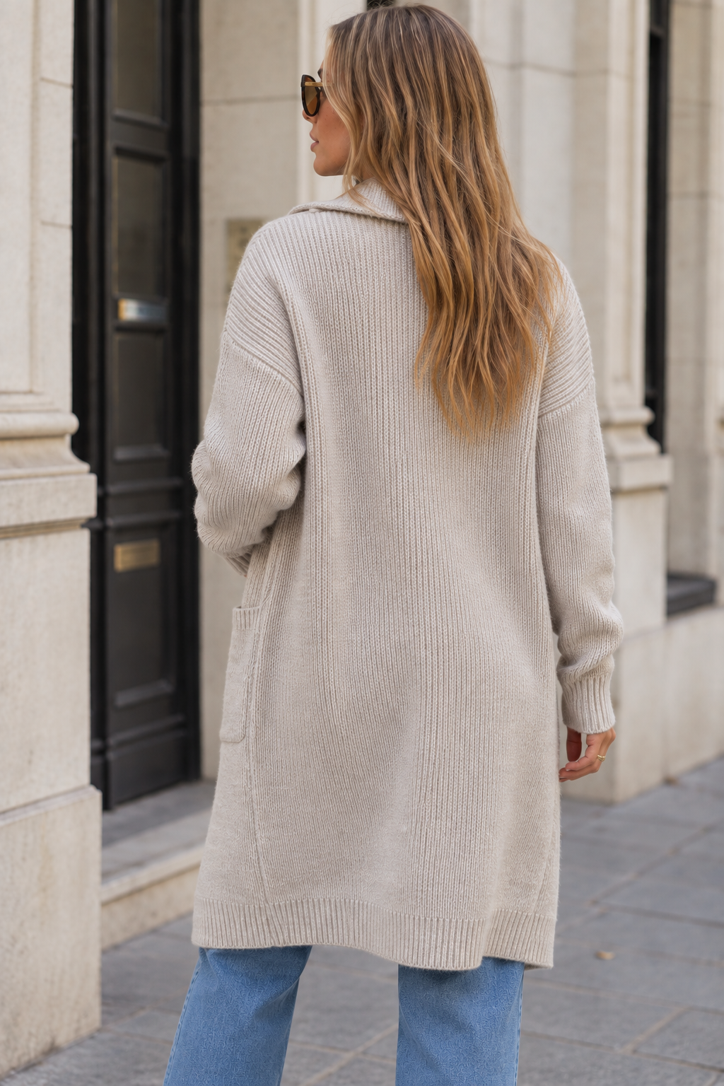 Women's Longline Hooded Cardigan | Belluvyn