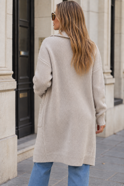 Women's Longline Hooded Cardigan | Belluvyn