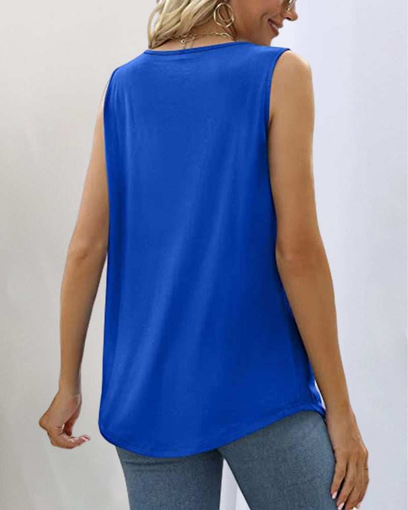 Women's Sleeveless Square Neck Tank Top | Belluvyn