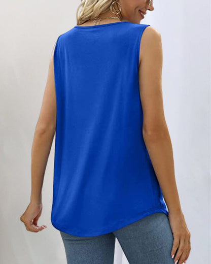 Women's Sleeveless Square Neck Tank Top | Belluvyn