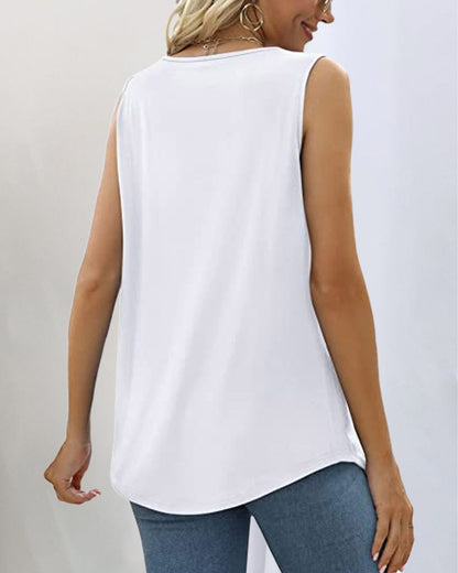 Women's Sleeveless Square Neck Tank Top | Belluvyn