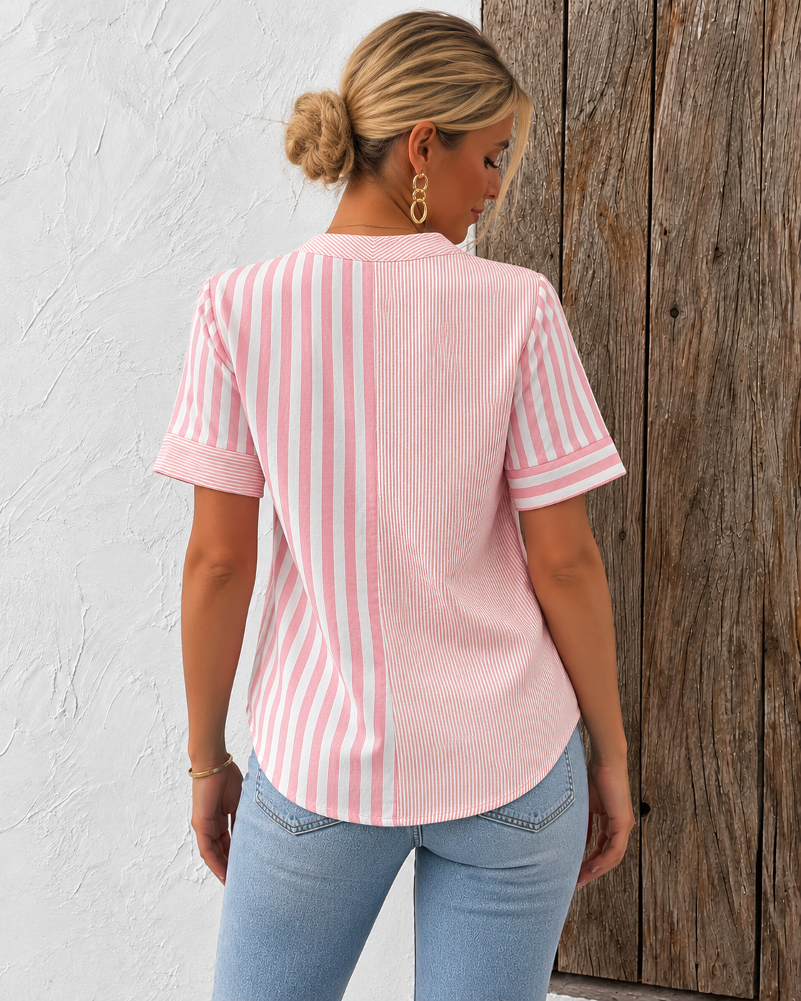 Women's Soft Striped Blouse | Belluvyn