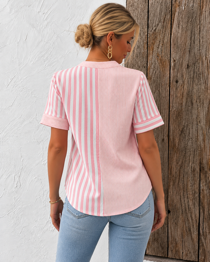 Women's Soft Striped Blouse | Belluvyn