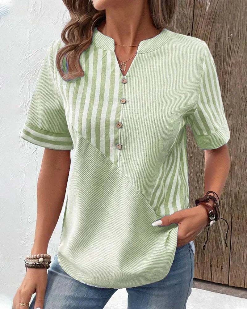 Women's Soft Striped Blouse | Belluvyn