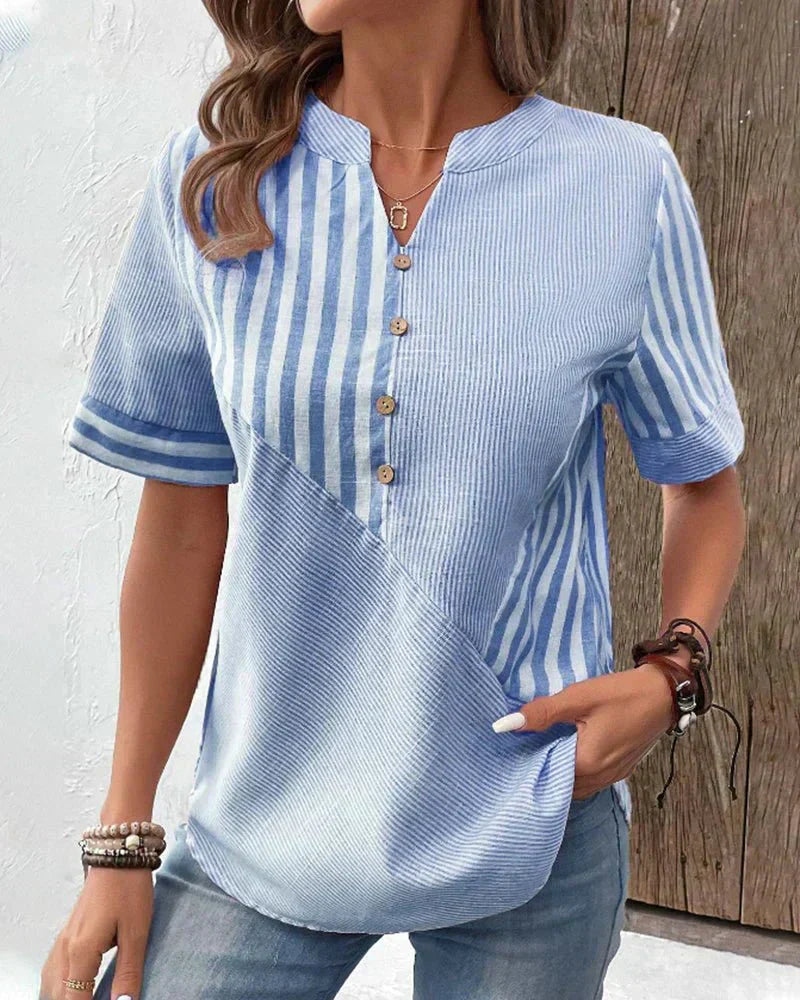 Women's Soft Striped Blouse | Belluvyn