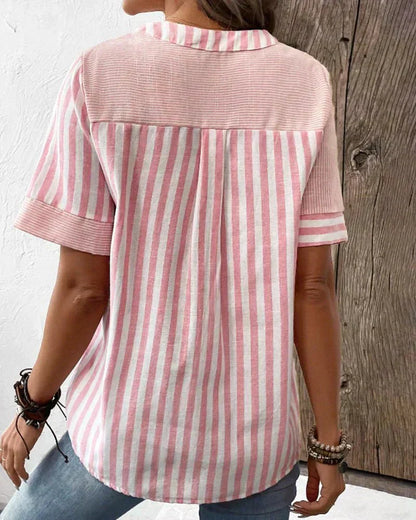 Women's Soft Striped Blouse | Belluvyn