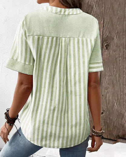 Women's Soft Striped Blouse | Belluvyn